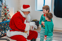 The Rowe Kids with Santa